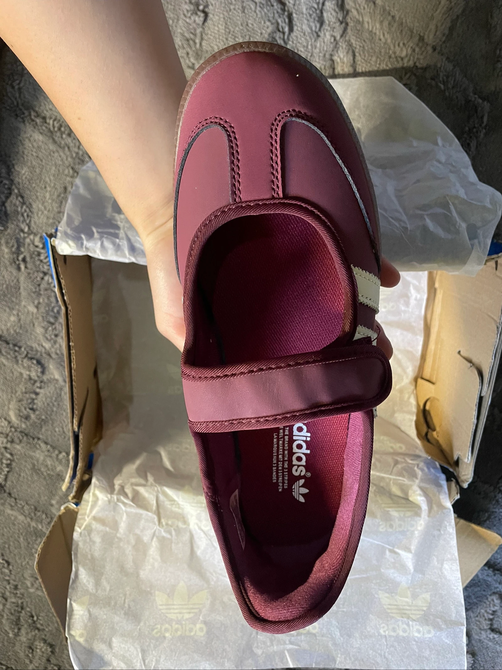 Ballerinas Adidas Samba bordô – photo 3